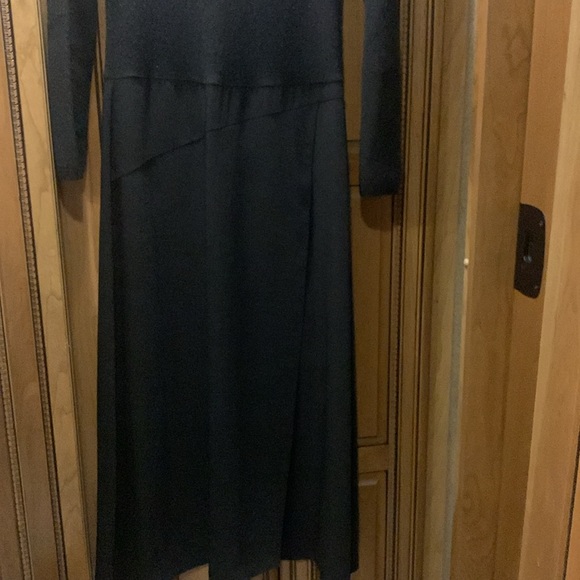 Vince Paneled Wool And Cashmere-Blend Midi Dress Size 10 - Picture 7 of 11